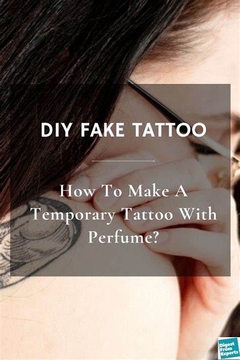 how to make a fake tattoo with perfume and water|make a temporary tattoo using perfume.